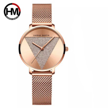 HANNAH MARTIN 1332 High Quality Japan Quartz Waterproof Young Lady Unique Watch Mesh Band Woman Watches Hours China Dropship